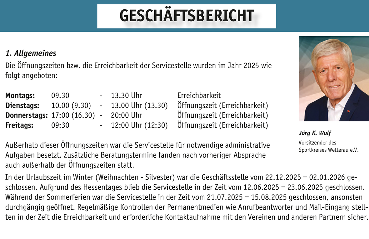 Sportkreis-Rechenschaftsberichte 2025